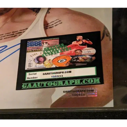 Autographed 8x10 photo of Chris Evans with serial number collectible memorabilia