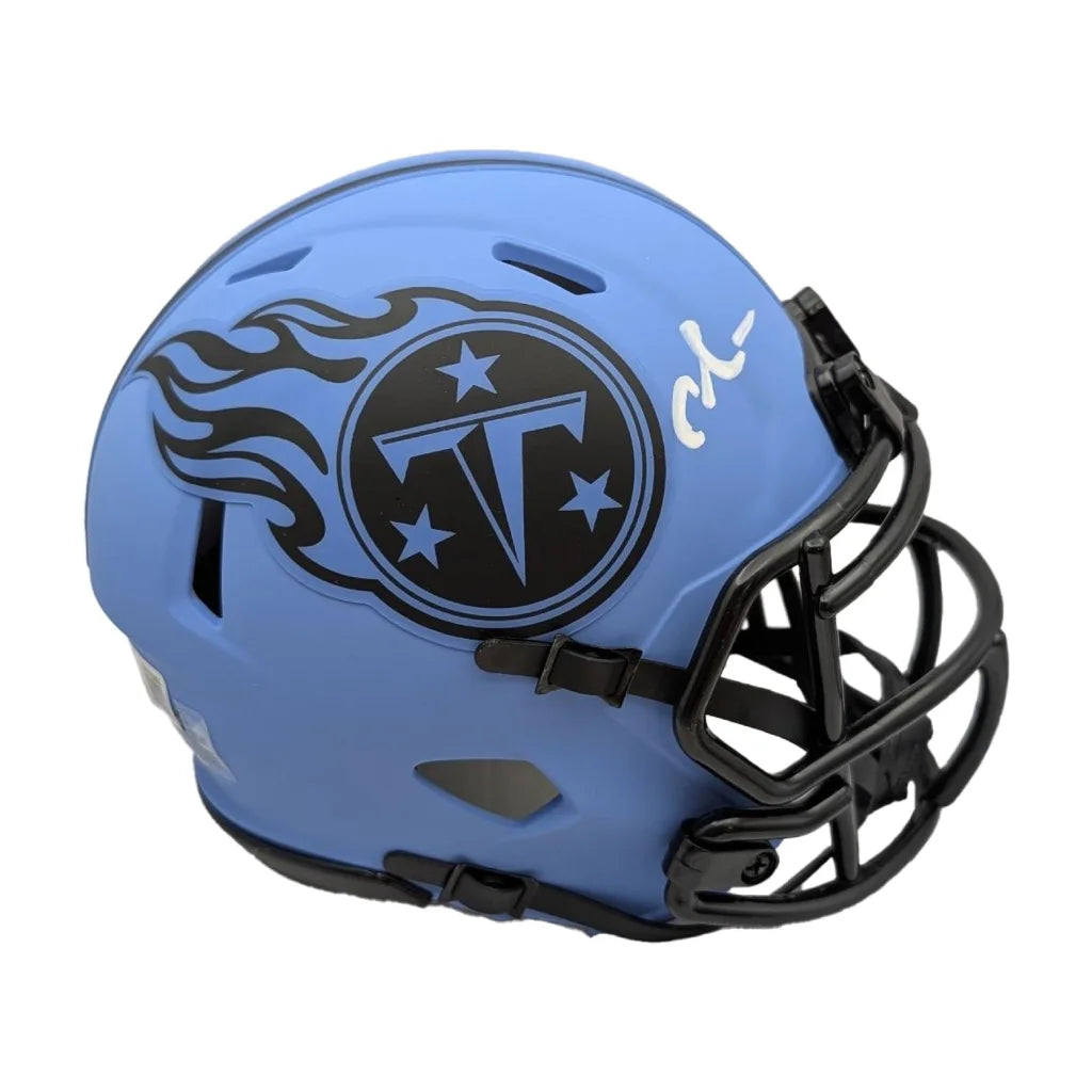 Chris Johnson Signed Tennessee Titans Rave Speed Mini Helmet | Creative Sports | vintageantiquesgifts.com