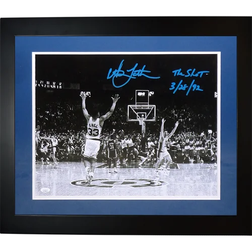 Christian Laettner signed deluxe framed 16x20 Duke photo The Shot 1992