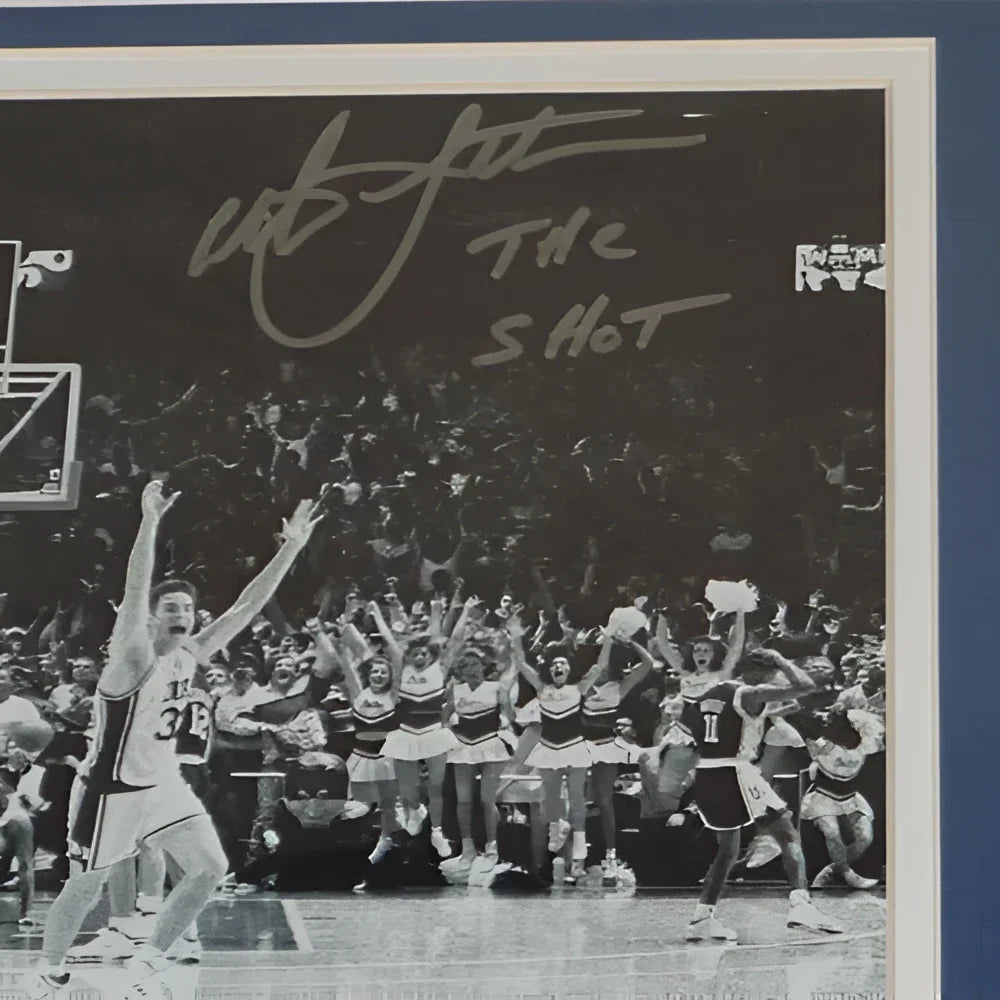Christian Laettner autographed Duke Blue Devils deluxe framed 8x10 photo