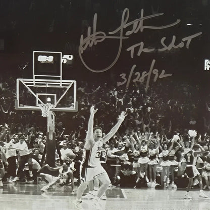 Christian Laettner Duke Blue Devils deluxe framed 11x14 autographed photo