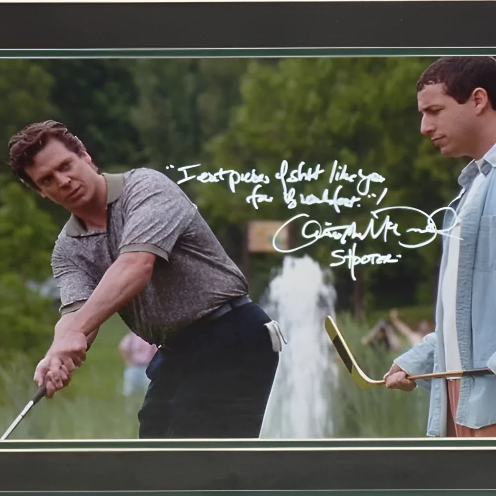Christopher McDonald as Shooter McGavin autographed Happy Gilmore photo