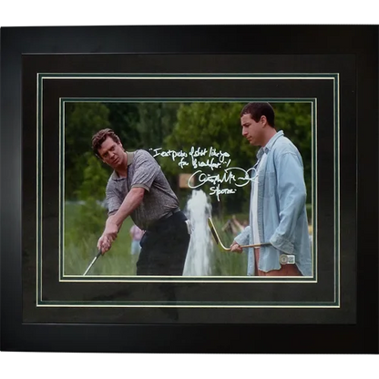 Signed Happy Gilmore poster with Christopher McDonald as Shooter McGavin