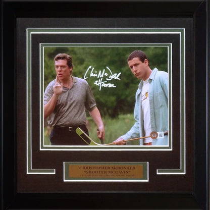 Deluxe framed 8x10 photo of Christopher McDonald and Joel Hooper signed as Shooter McGavin