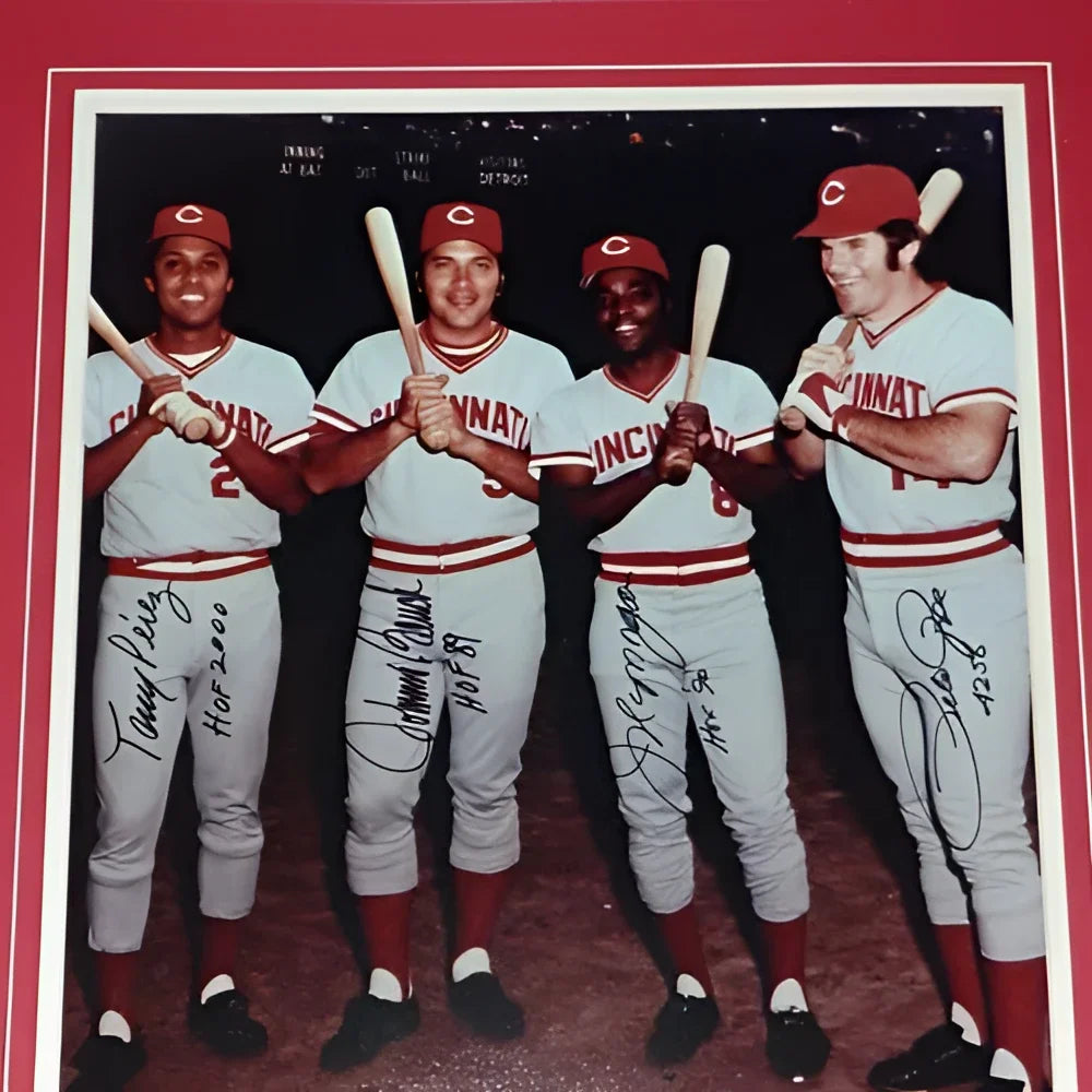 Cincinnati Reds Big Red Machine autographed framed photo
