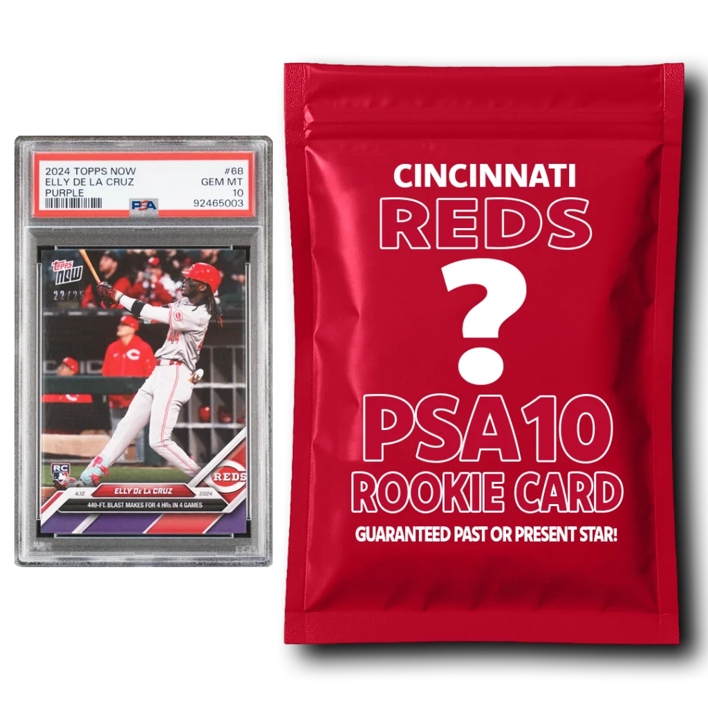 Topps Chrome rookie card and mystery pack from Topps Bowman and Topps Elly