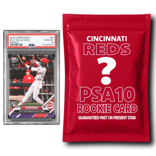 Topps Chrome rookie card and mystery pack from Topps Bowman and Topps Elly