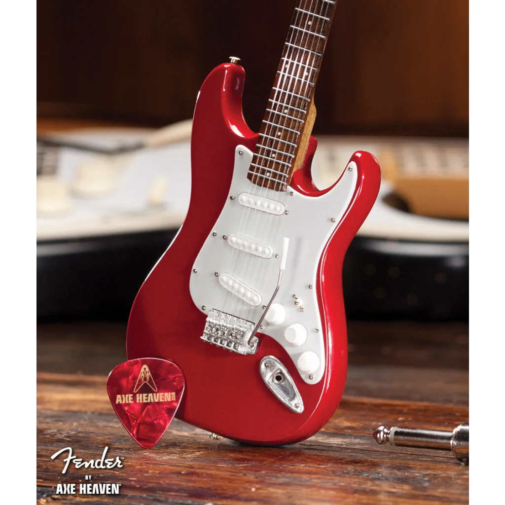 Red Axe Heaven Fender Stratocaster mini guitar case gift