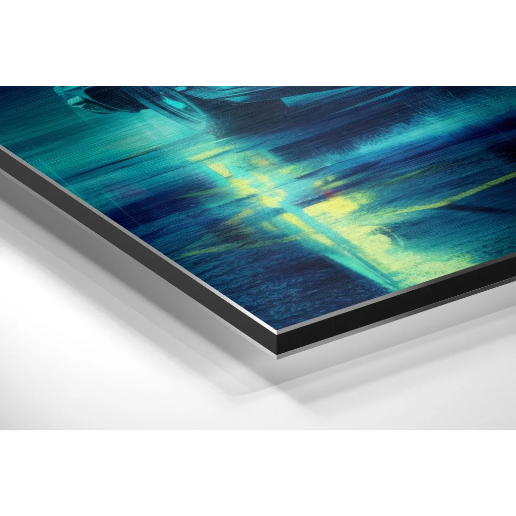 Vibrant Brushed Aluminium Dibond Wall Art That Pops | Glass Wall Art Print | vintageantiquesgifts.com