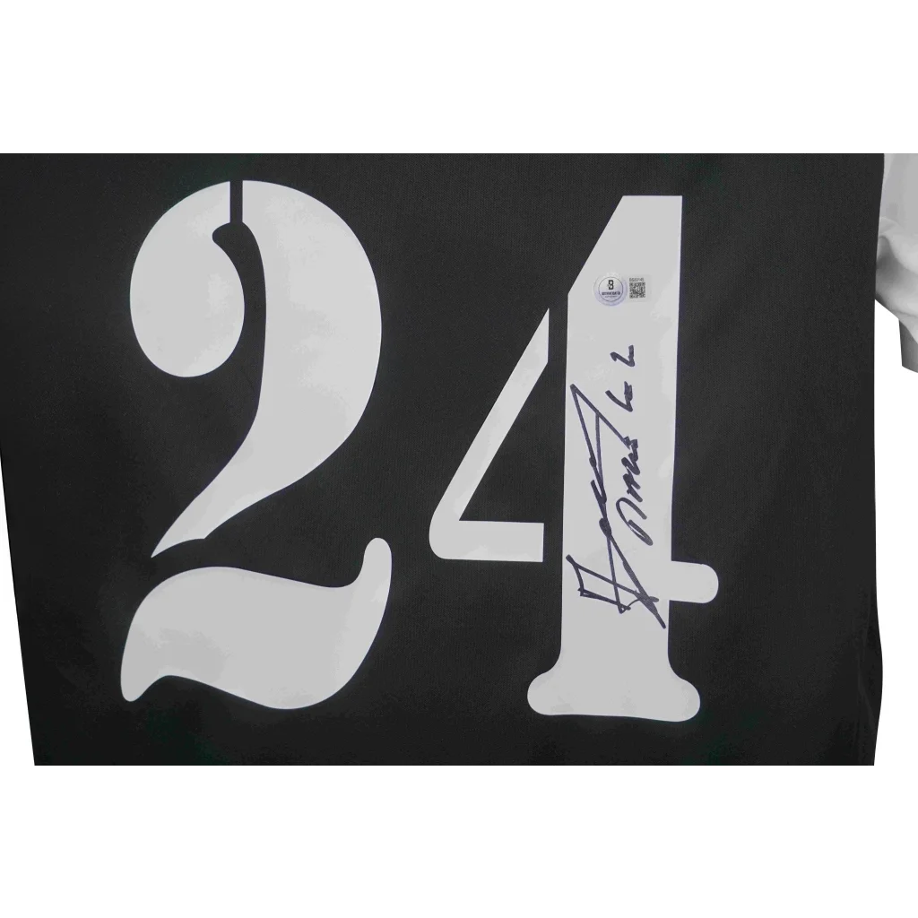 Claude Makelele signed Real Madrid Adidas authentic jersey back with number 24
