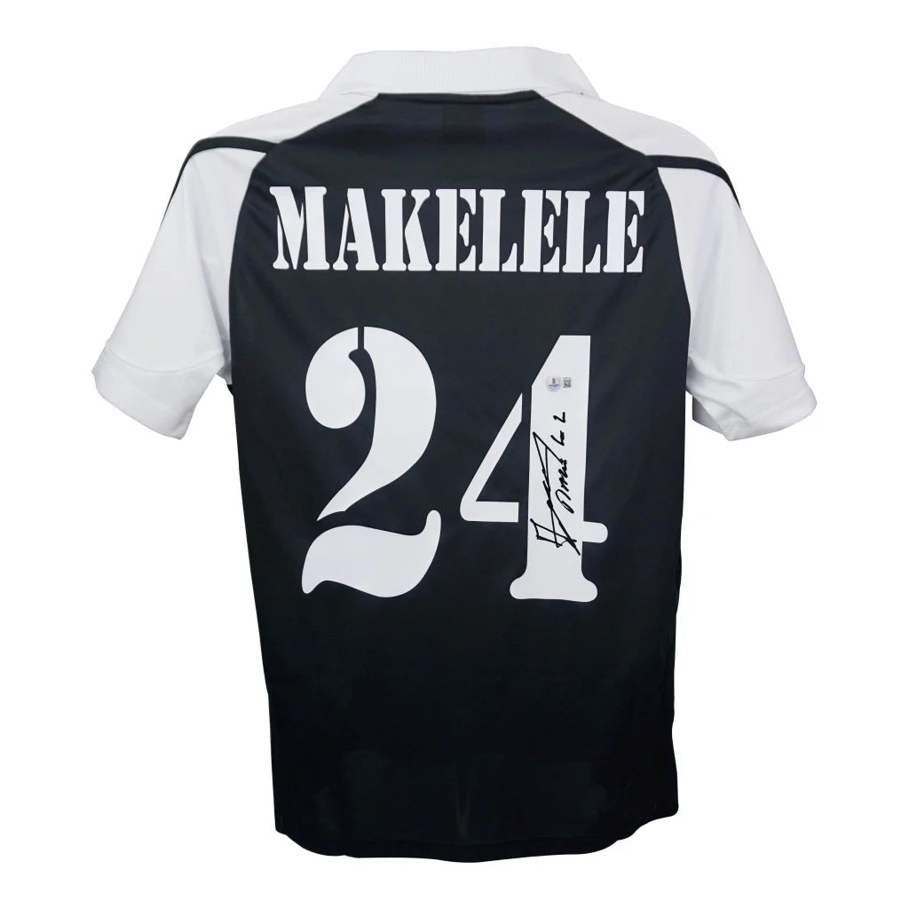 Claude Makelele signed Real Madrid Adidas authentic jersey back, Makelele 24