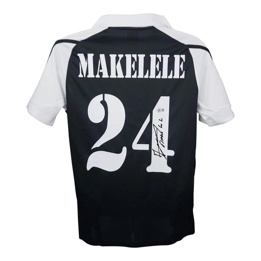 Claude Makelele signed Real Madrid Adidas authentic jersey back, Makelele 24