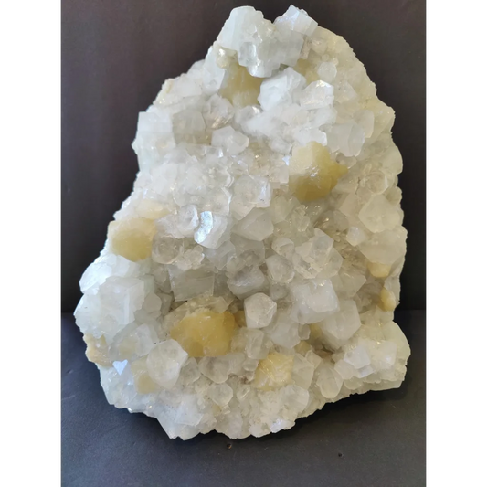Clear apophyllite with stilbite cabinet specimen 10.8kg translucent crystal