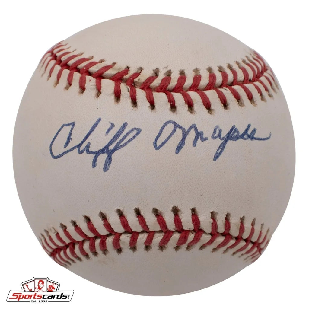 Cliff Mapes signed baseball with Beckett BAS authentication