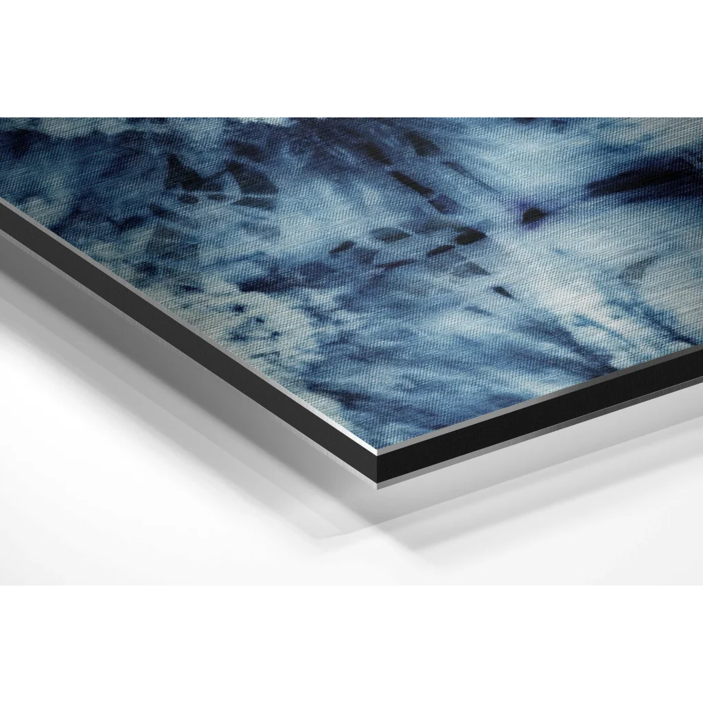 Stunning Blue Denim Brushed Aluminium Dibond Wall Art | Glass Wall Art Print | vintageantiquesgifts.com