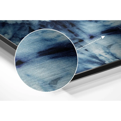 Stunning Blue Denim Brushed Aluminium Dibond Wall Art | Modern Wall Art Decor | vintageantiquesgifts.com