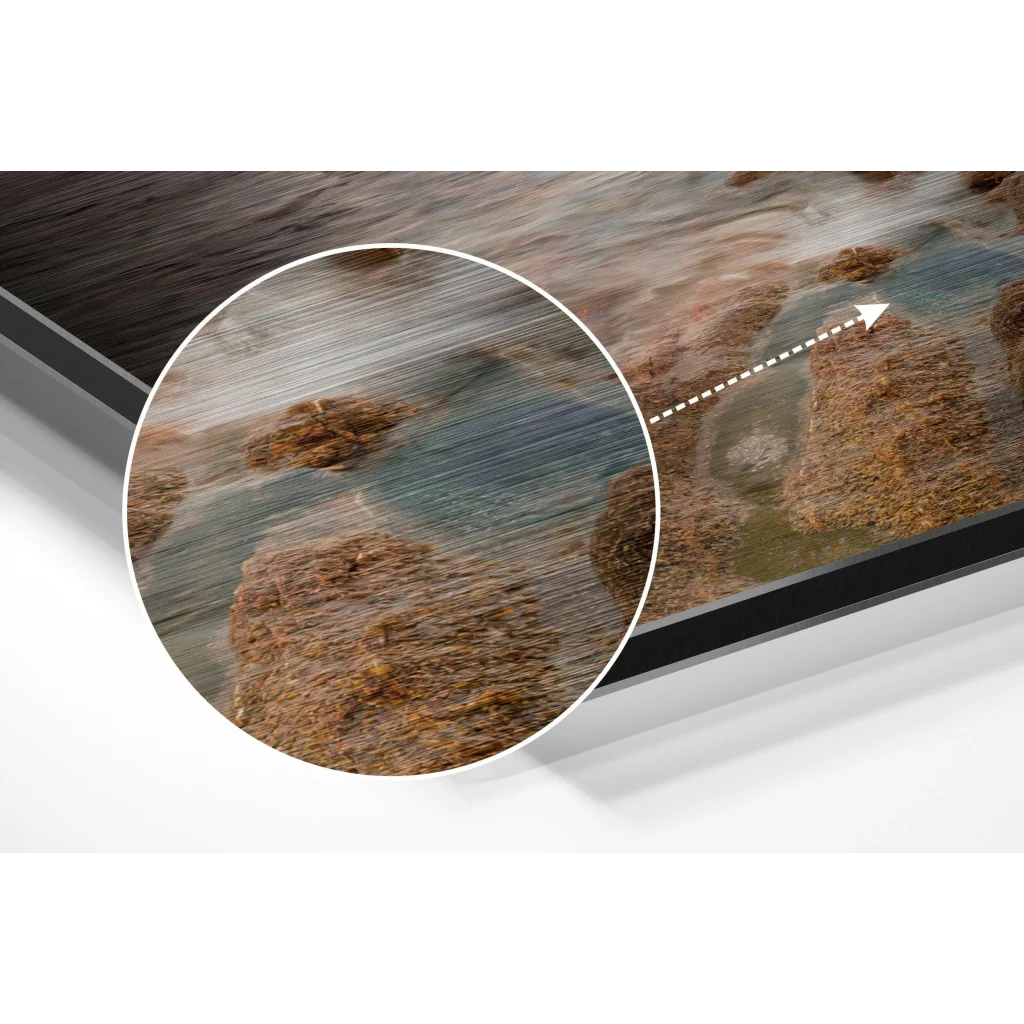 Coast Brushed Aluminium Dibond Wall Art