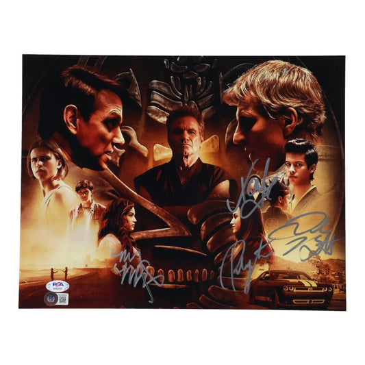 Autographed Cobra Kai movie poster with authentic signatures from Mary Mouser