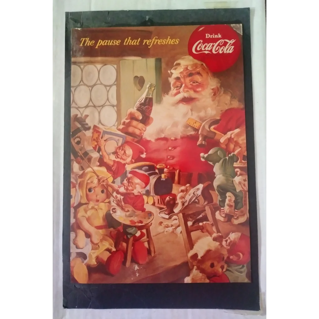 Vintage 1953 Coca-Cola Santa and Elves Bottle Opener