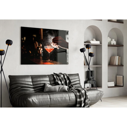 Cocktail Bartender Glass Wall Art Canvas Print Set | Contemporary Home Wall Art | vintageantiquesgifts.com