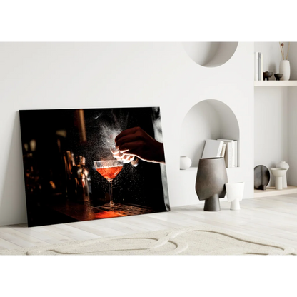 Cocktail Bartender Glass Wall Art Canvas Print Set | Modern Wall Art Decor | vintageantiquesgifts.com