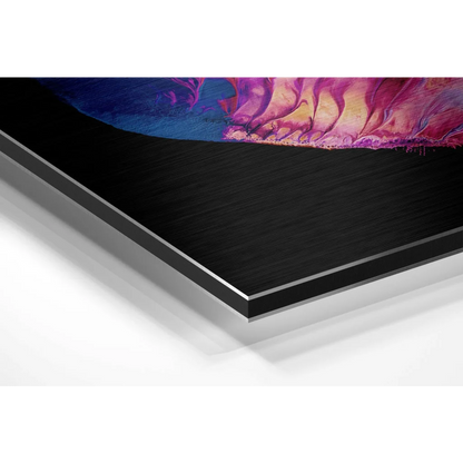 Vibrant Abstract Art on Brushed Aluminium Dibond Print | Glass Wall Art Print | vintageantiquesgifts.com