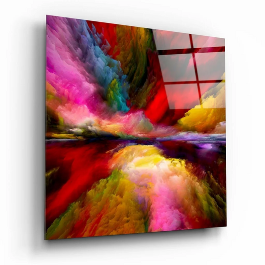 Stunning Glass Wall Art with Bold Swirling Colors | Insigneart USA | vintageantiquesgifts.com