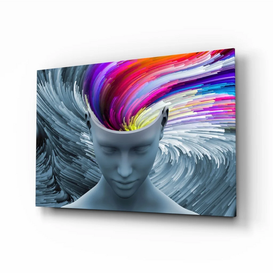 Rainbow Mind Explosion Abstract Canvas Wall Art | Insigneart USA | vintageantiquesgifts.com