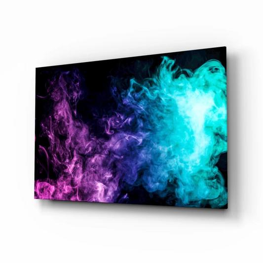 Swirling Purple Teal Abstract Wall Art Canvas Print | Insigneart USA | vintageantiquesgifts.com