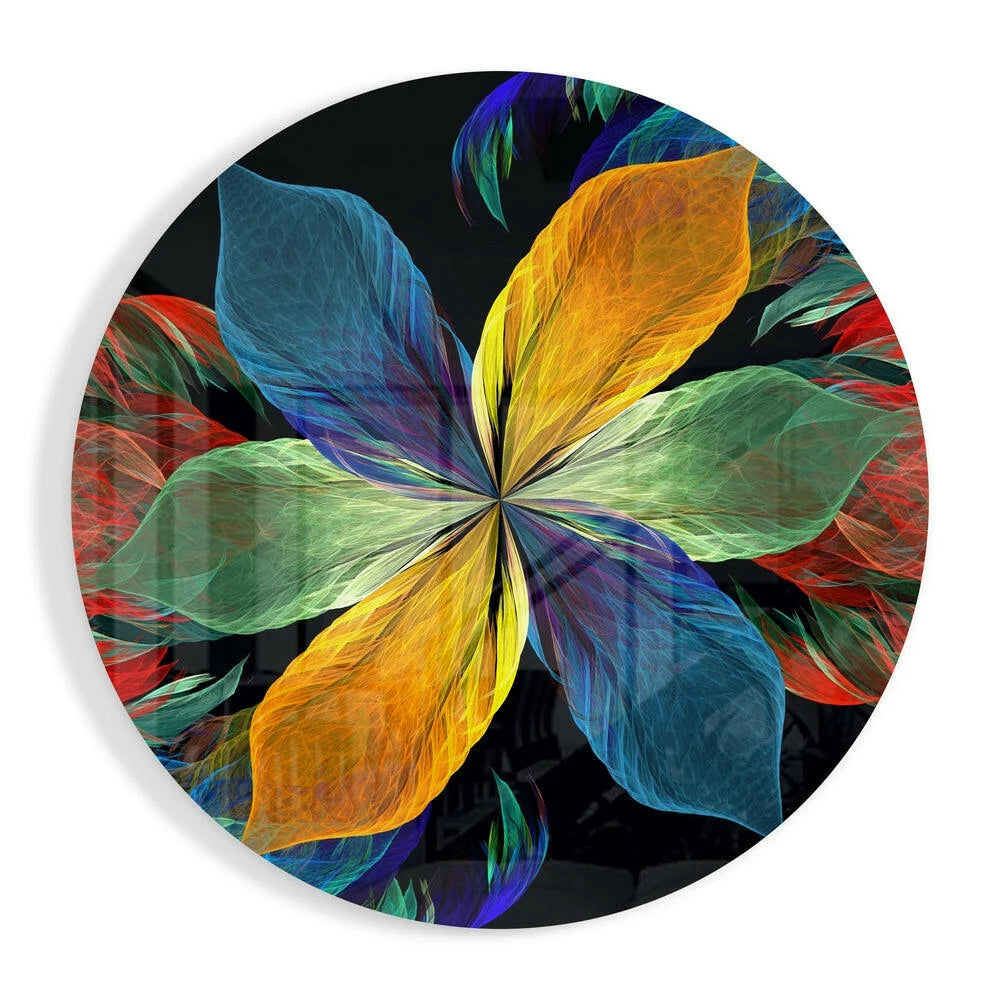 Colorful Flower Tempered Glass Art That Pops | Insigneart USA | vintageantiquesgifts.com