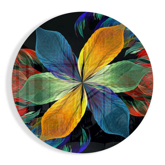 Colorful Flower Tempered Glass Art That Pops | Insigneart USA | vintageantiquesgifts.com