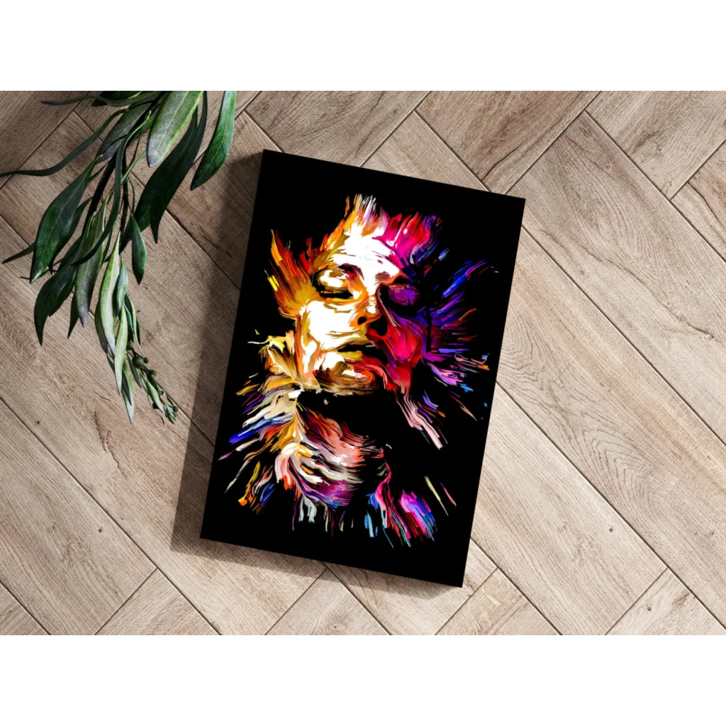 Insigne Aluminum Prints Bring Vibrant Abstract Faces to Life | Modern Wall Art Decor | vintageantiquesgifts.com