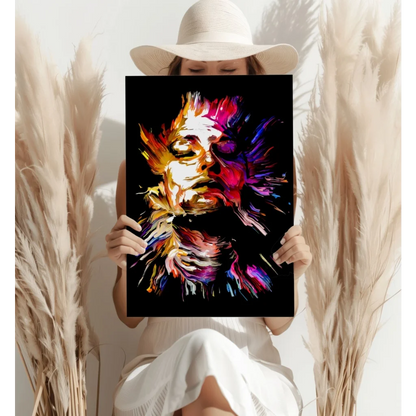 Insigne Aluminum Prints Bring Vibrant Abstract Faces to Life | Contemporary Home Wall Art | vintageantiquesgifts.com