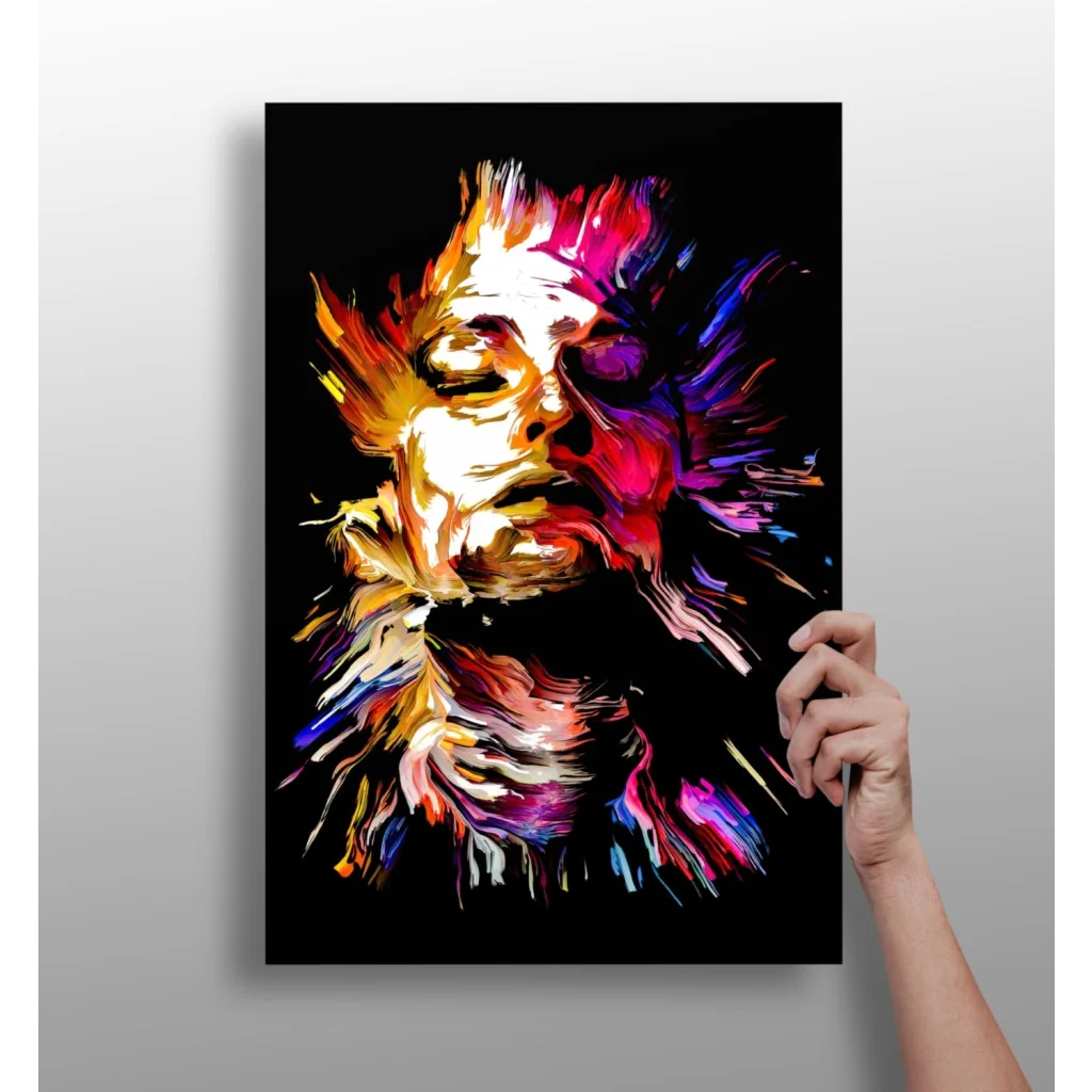 Insigne Aluminum Prints Bring Vibrant Abstract Faces to Life | Insigneart USA | vintageantiquesgifts.com