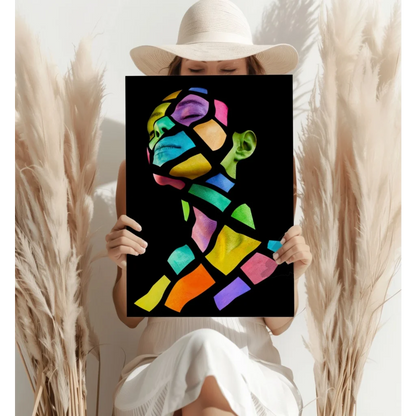 Stunning Rainbow Mosaic Insigne Aluminum Prints | Contemporary Home Wall Art | vintageantiquesgifts.com