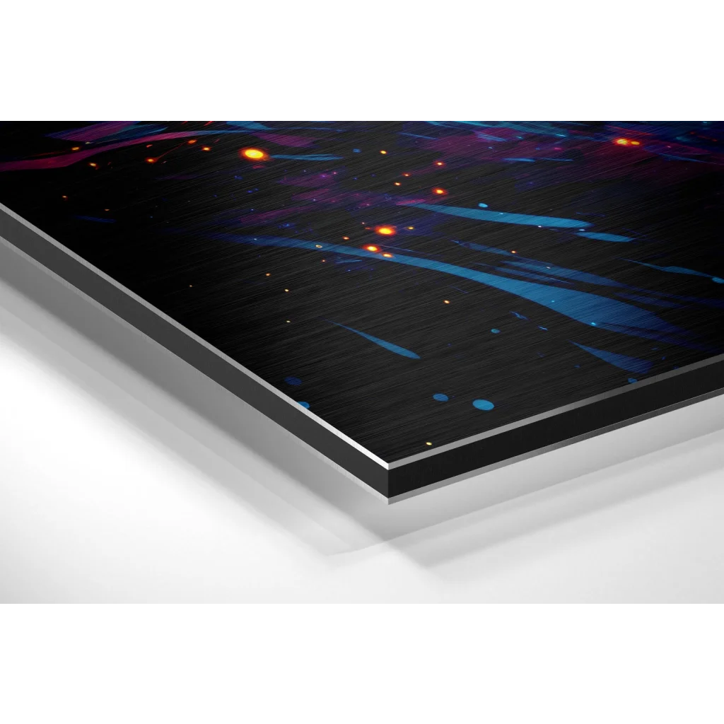 Cosmic Explosion Art on Brushed Aluminium Dibond | Glass Wall Art Print | vintageantiquesgifts.com