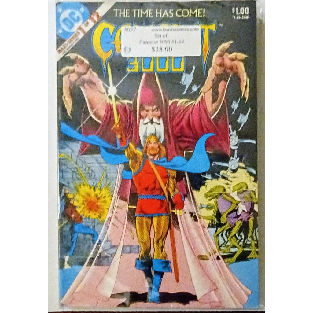 1980s Camelot 3000 DC Comics wizard in red and blue cape