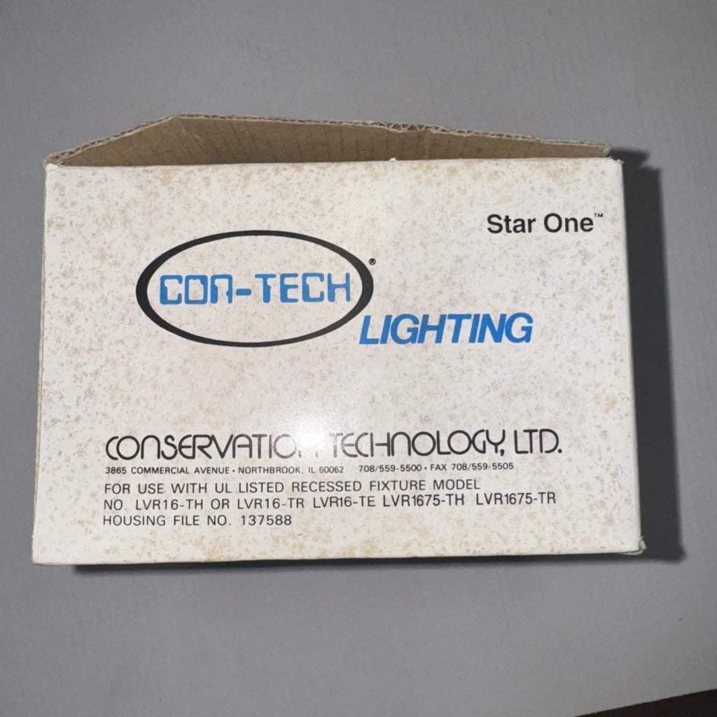 Con-Tech Lighting CTR1625 adjust pin spot low volt recessed housing box