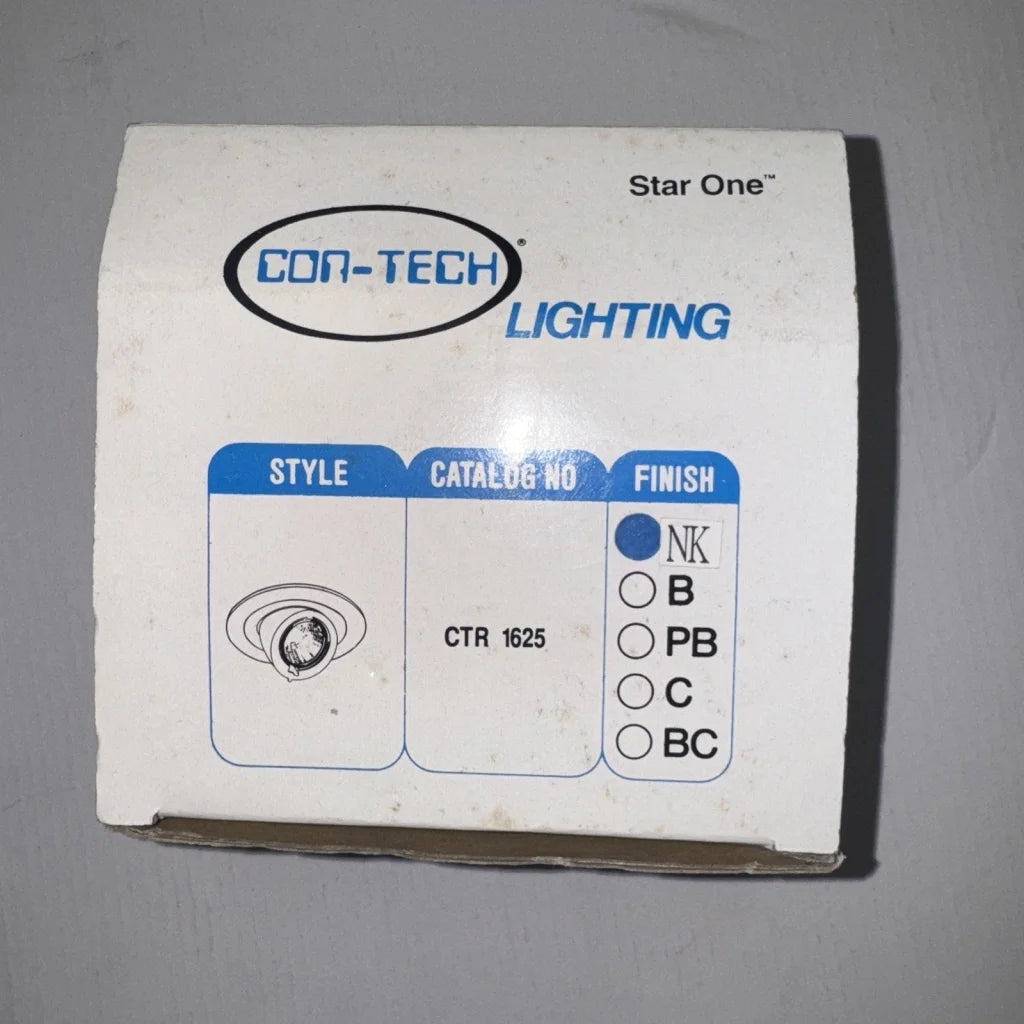 Con-Tech Lighting CTR1625 adjust pin spot recessed fixture in nickel
