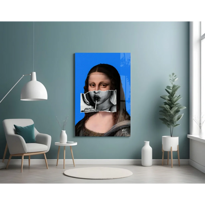 Pop Art Mona Lisa Canvas Wall Art with Lollipop Twist | Contemporary Home Wall Art | vintageantiquesgifts.com