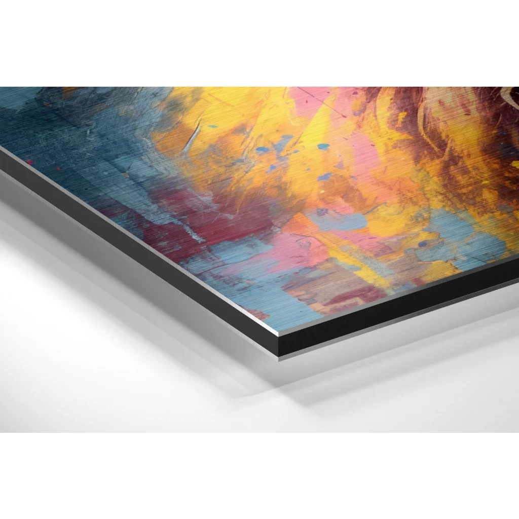 Cool Lion Brushed Aluminum Dibond Wall Art