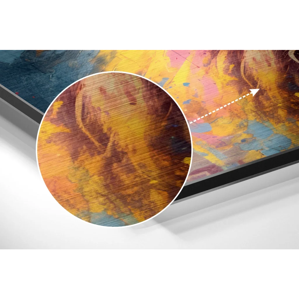 Cool Lion Brushed Aluminum Dibond Wall Art