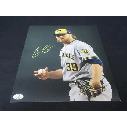 Autographed Corbin Burnes signed Brewers 8x10 photo with authentication for fans