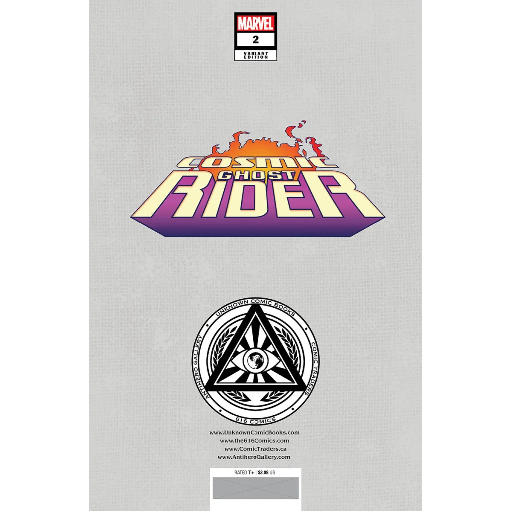 Variant edition comic book featuring Cosmic Ghost Rider and Silver Surfer artwork