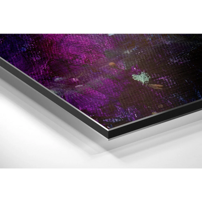 Cosmic Purple Galaxy brushed aluminium dibond abstract art print
