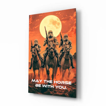 May The Horse Be With You Star Wars Wall Art Canvas Print | Insigneart USA | vintageantiquesgifts.com
