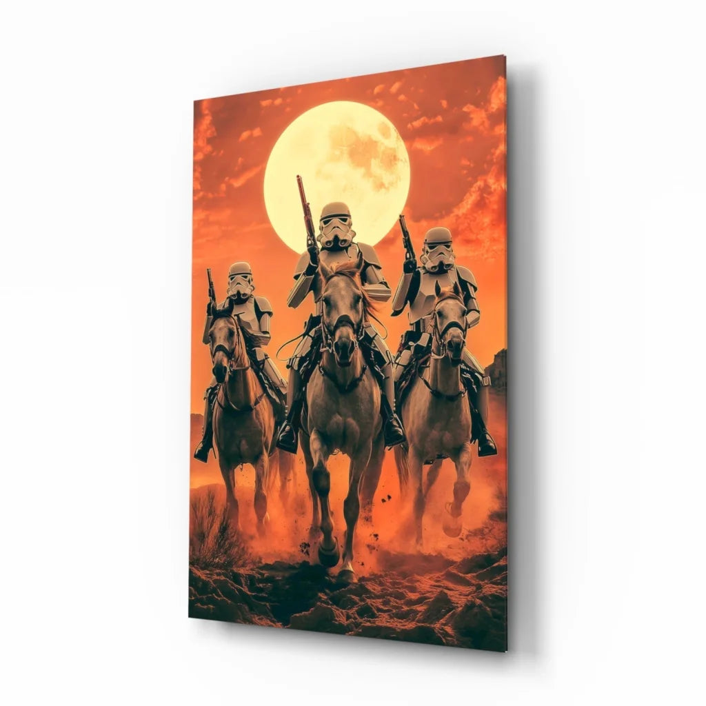 Stormtroopers Sunset Ride Star Wars Canvas Wall Art | Insigneart USA | vintageantiquesgifts.com