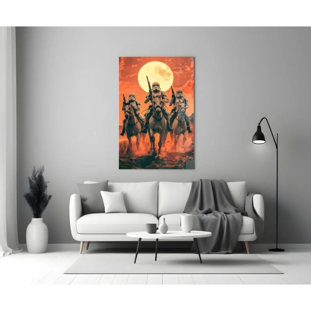 Stormtroopers Sunset Ride Star Wars Canvas Wall Art | Modern Wall Art Decor | vintageantiquesgifts.com