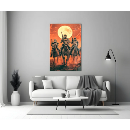 Stormtroopers Sunset Ride Star Wars Canvas Wall Art | Modern Wall Art Decor | vintageantiquesgifts.com
