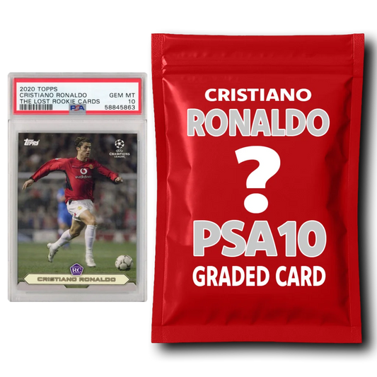Cristiano Ronaldo PSA 10 Graded Card Mystery Pack | Hall of Fame Sports Memorabilia | vintageantiquesgifts.com